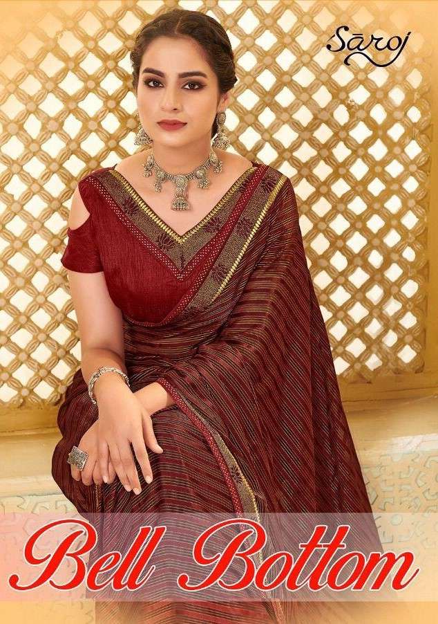 Bell Bottom Saroj Premium Designer Party Wear Collection Embroidery Sarees Catalog Wholesale Price